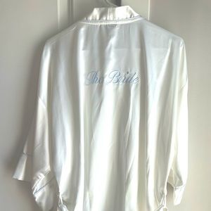 Bride Satin Wrap Robe & Chemise